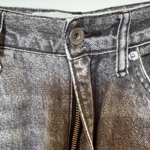 Rag & Bone Liquid Miramar Sweatpant Jeans Alex Straight Leg Black Gray 27 - Picture 9 of 13